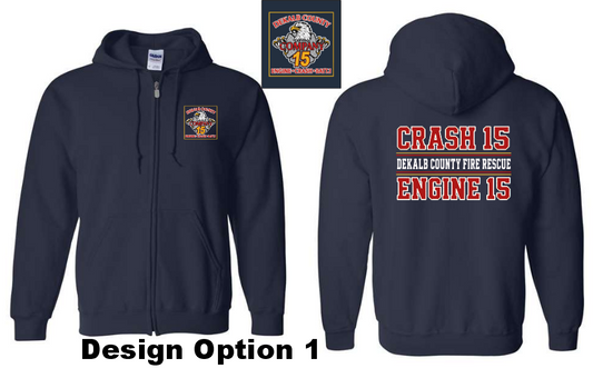 Dekalb Fire 15 Zip Up Hoodie
