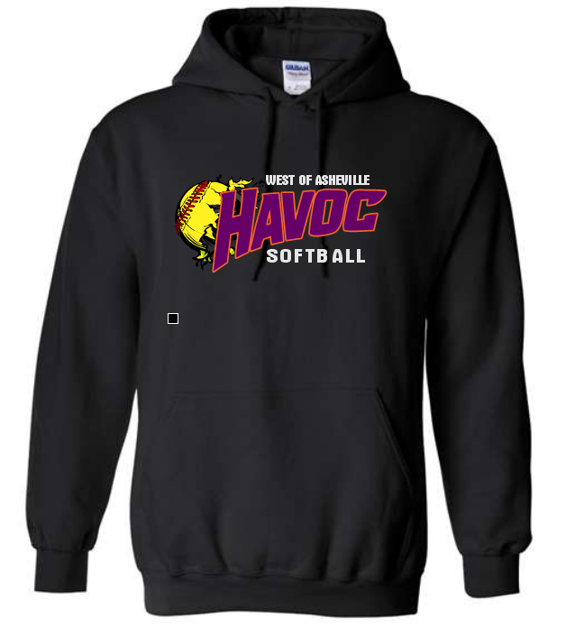 Black Havoc Softball Hoodie