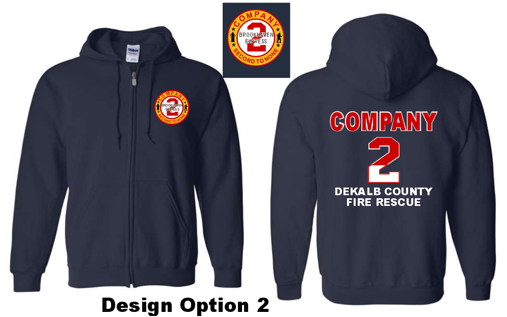 Dekalb Fire 2 Zip Up Hoodie