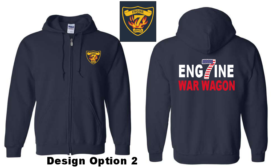 Dekalb Fire 7 Zip Up Hoodie