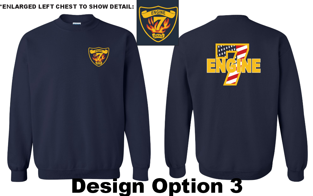 Dekalb Fire 7 Crewneck Sweatshirt