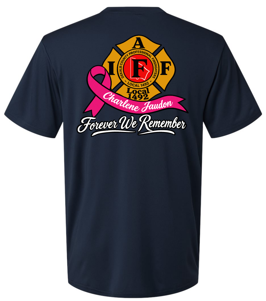 Charlene Jaudon Memorial Navy Polyester T-Shirt