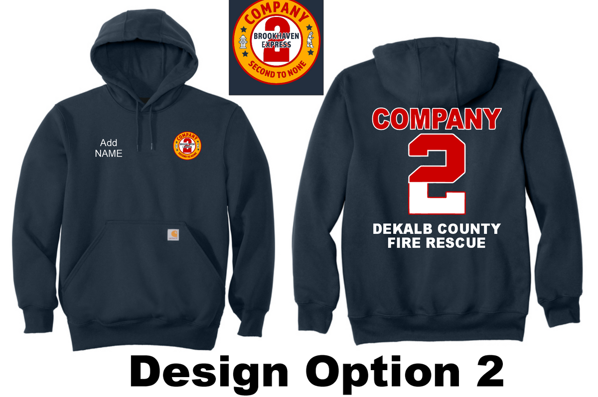 Dekalb Fire 2- Carhartt Rain Defender Heavyweight Hoodie