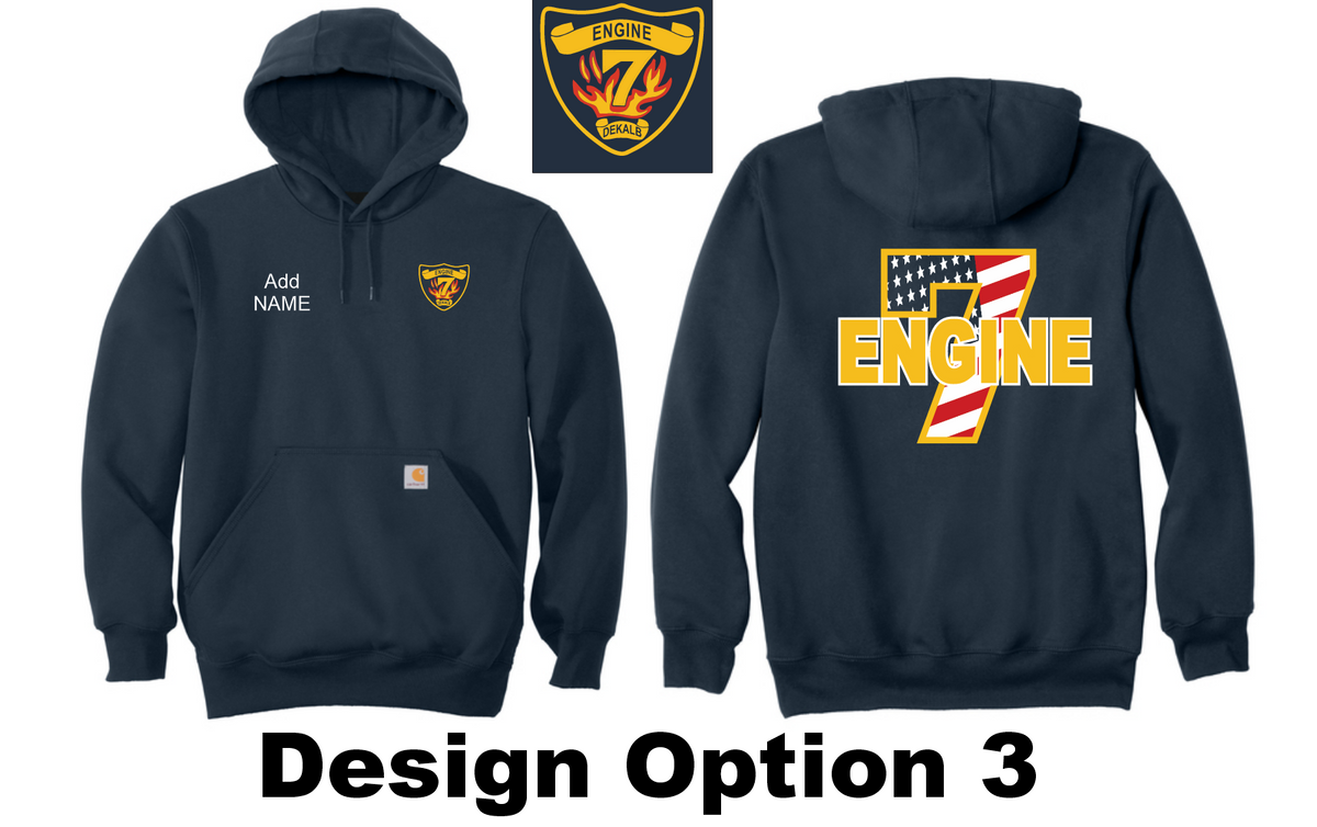 Dekalb Fire 7- Carhartt Rain Defender Heavyweight Hoodie