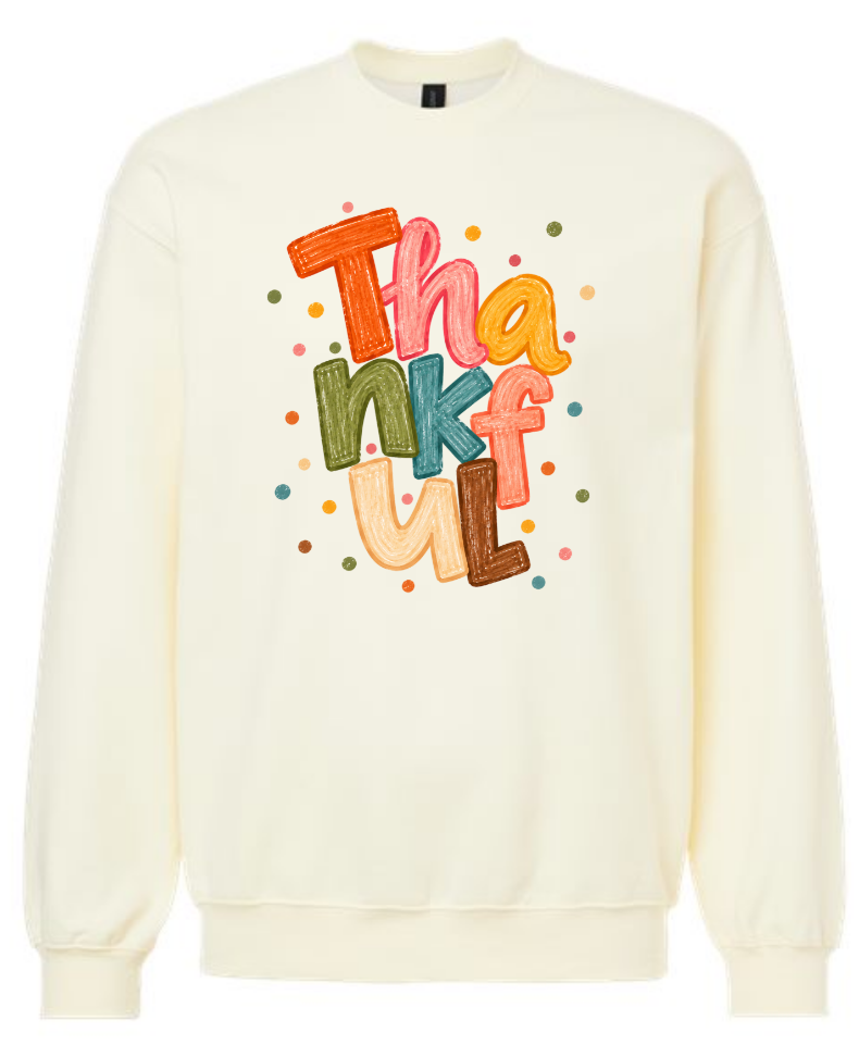 Colorful Drawn Thankful