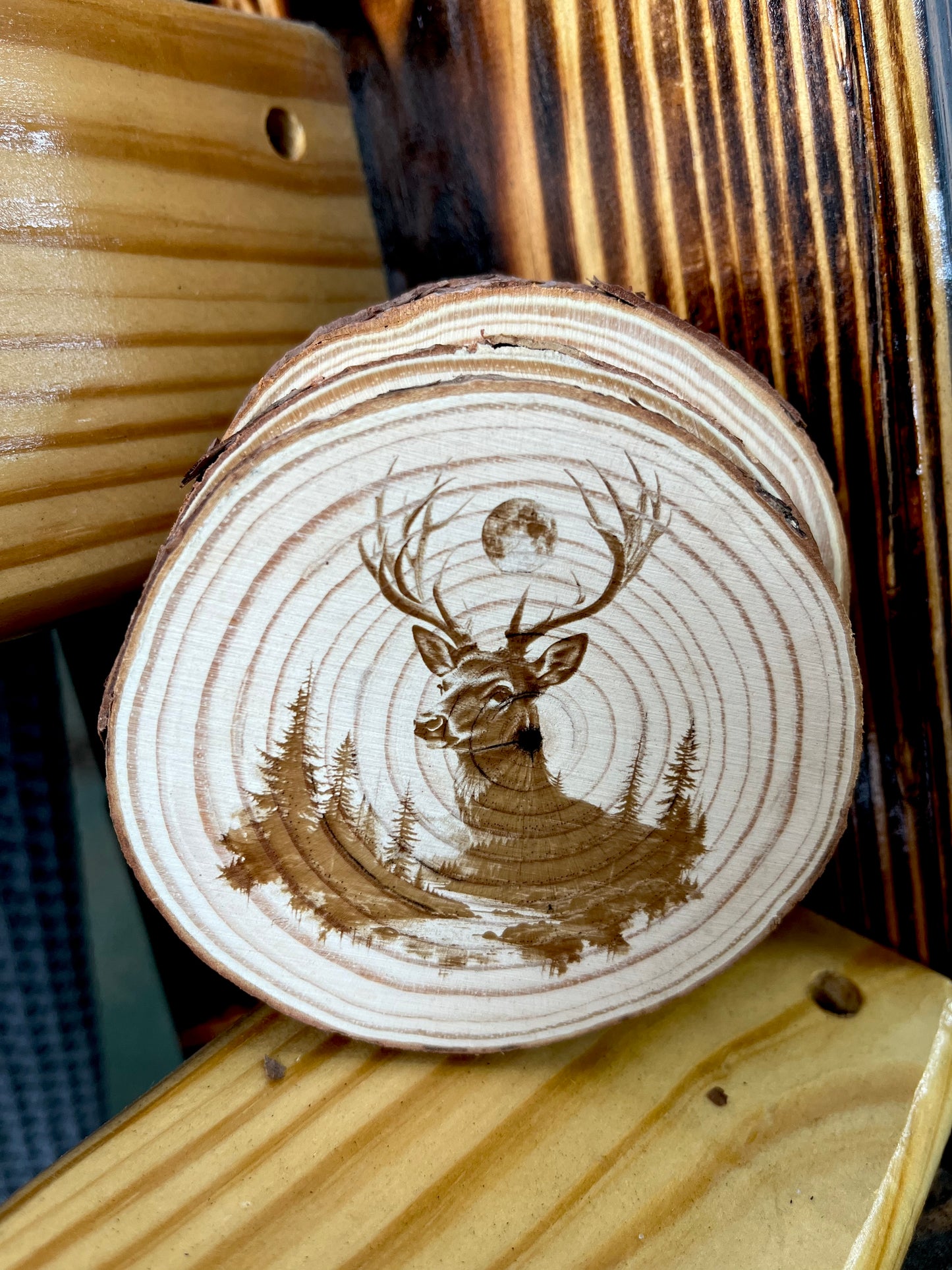 Wooden Coaster Set