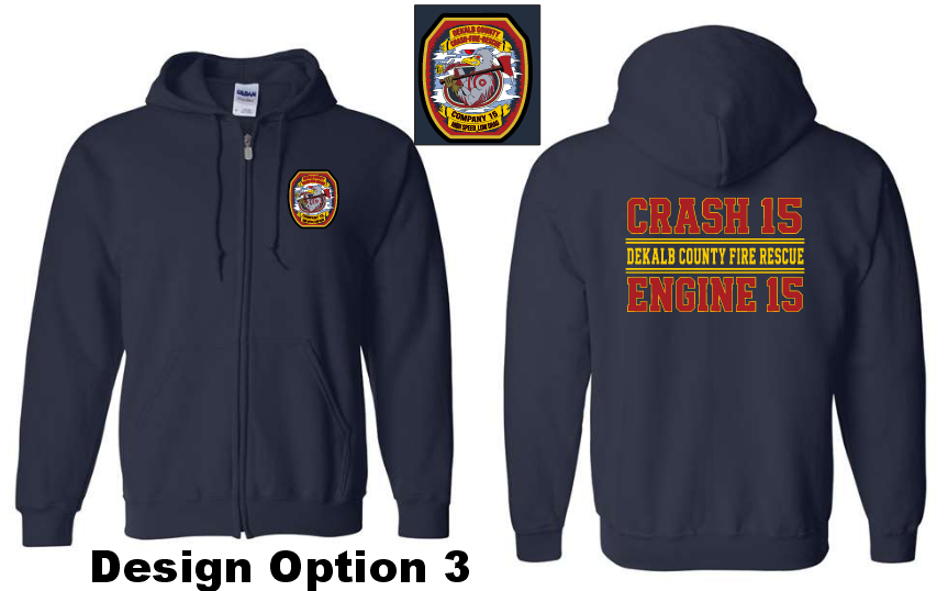 Dekalb Fire 15 Zip Up Hoodie