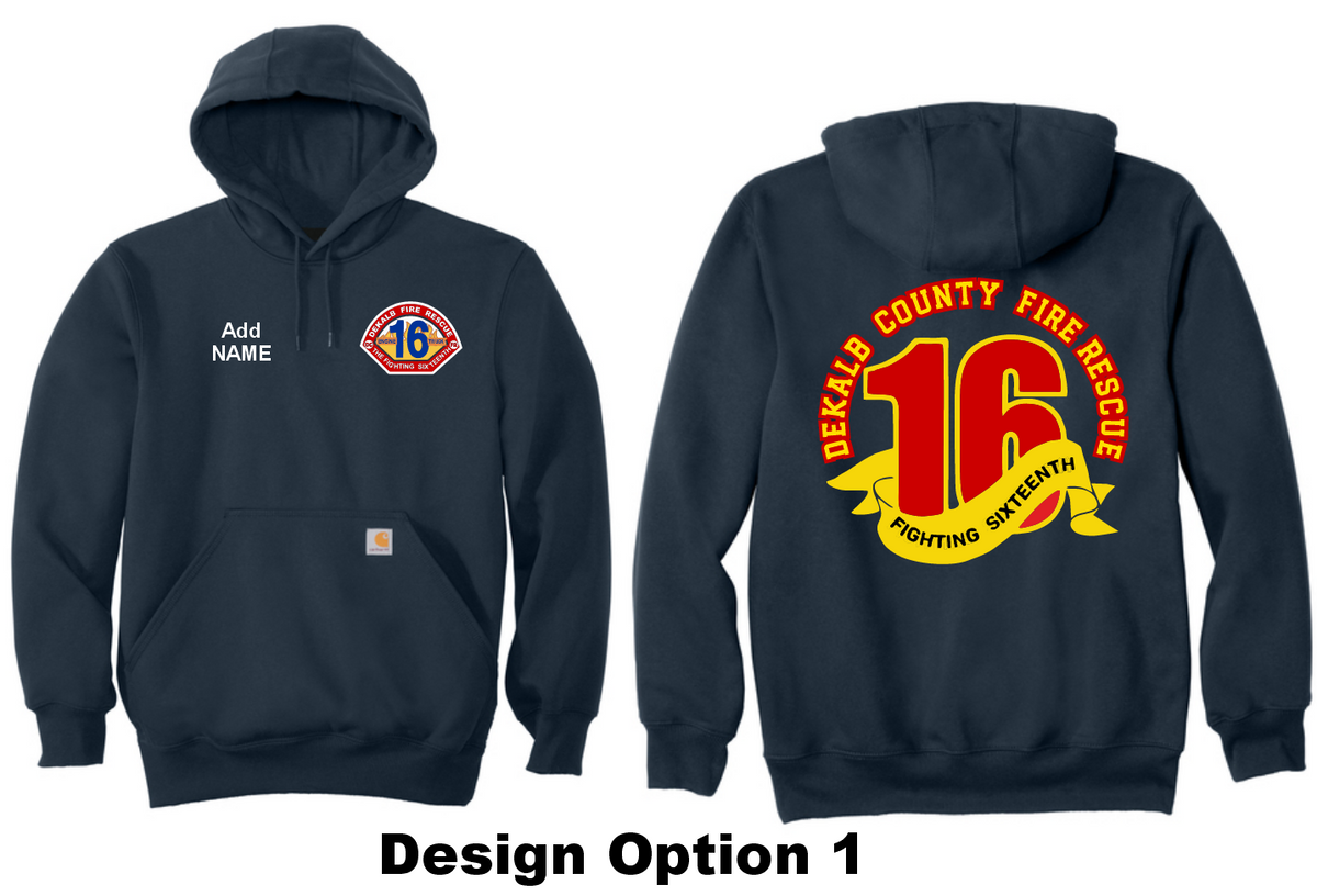 Dekalb Fire 16- Carhartt Rain Defender Heavyweight Hoodie