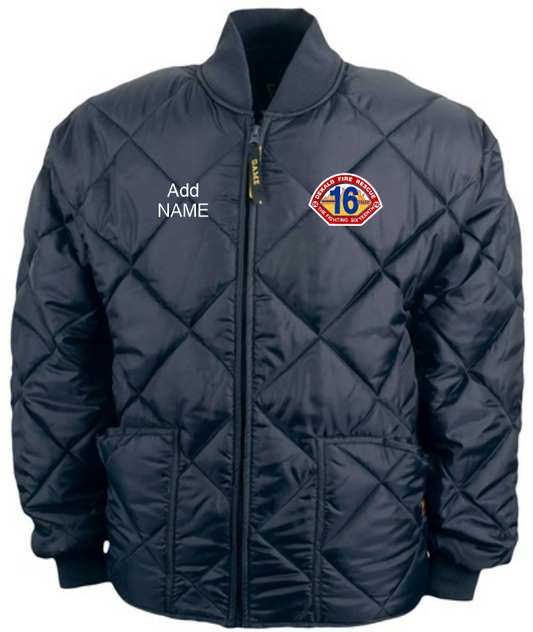 Dekalb Fire 16 Diamond Quilt Mens Jacket
