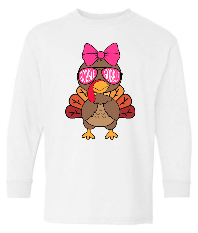 Youth-Girly Gobble Gobble Turkey