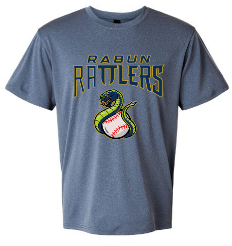 Heather Navy Rabun Rattlers Performance Tee