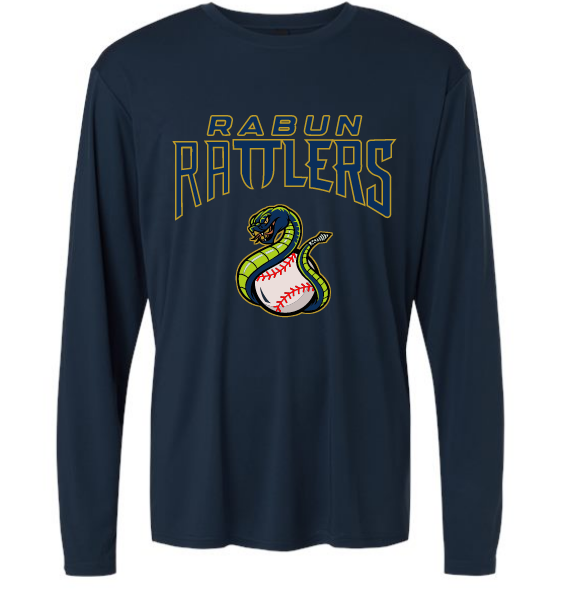 Navy Rabun Rattlers Performance Long Sleeve