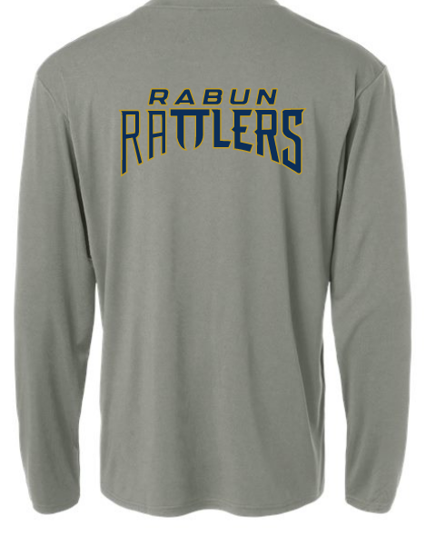 Grey  Rabun Rattlers Performance Long Sleeve