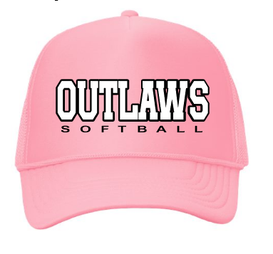 Pink Outlaws Softball Hat