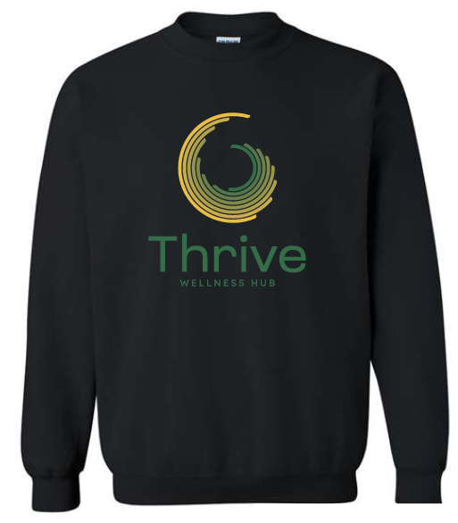 Thrive Black Crewneck