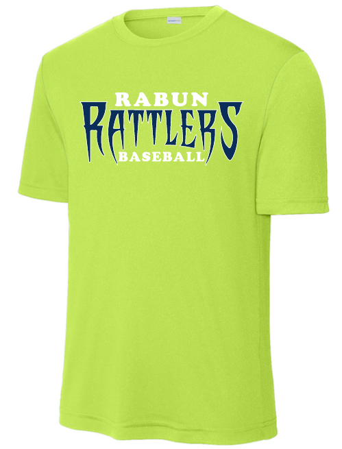 Rabun Rattlers Green Performance Tee