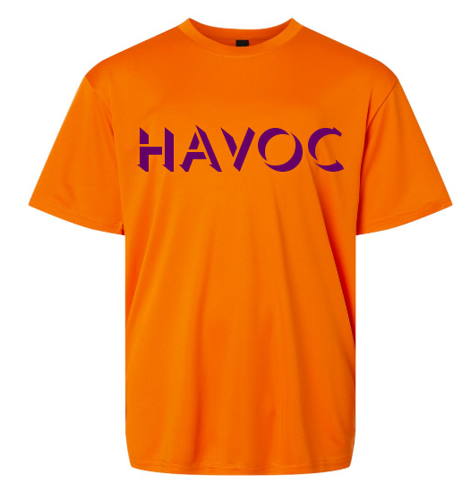 Orange Havoc Softball Performance Tee
