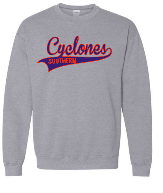Grey Cyclones Softball Crewneck