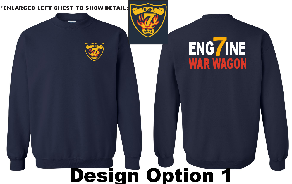 Dekalb Fire 7 Crewneck Sweatshirt