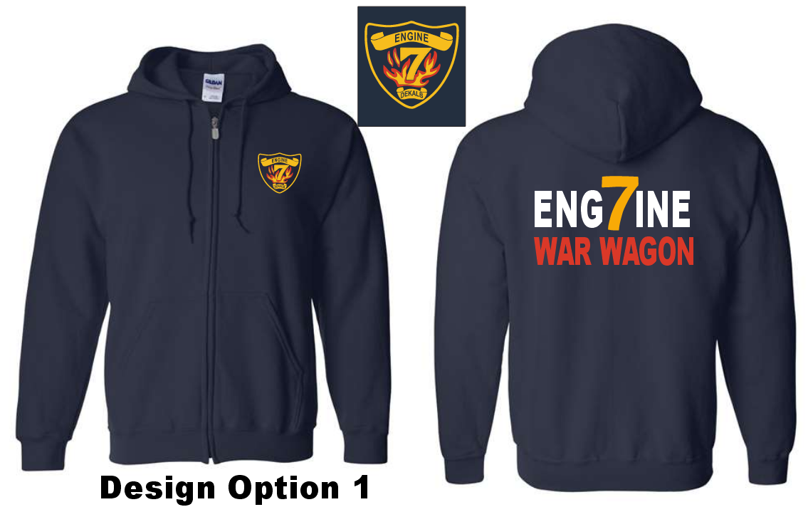 Dekalb Fire 7 Zip Up Hoodie