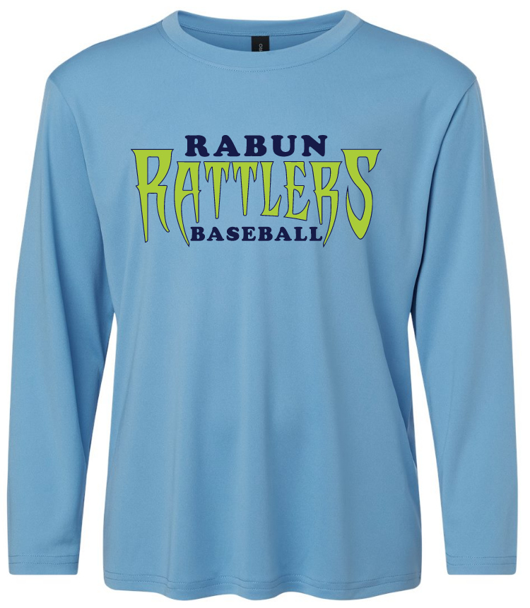 Blue Rabun Rattlers Performance Long Sleeve