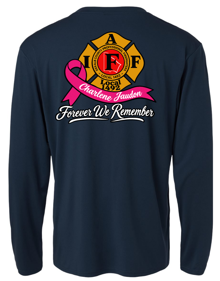 Charlene Jaudon Memorial Navy Polyester Long Sleeve