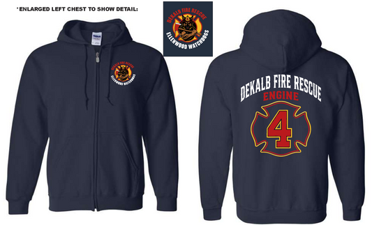 Dekalb Fire 4 Zip Up Hoodie