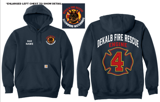 Dekalb Fire 4- Carhartt Rain Defender Heavyweight Hoodie