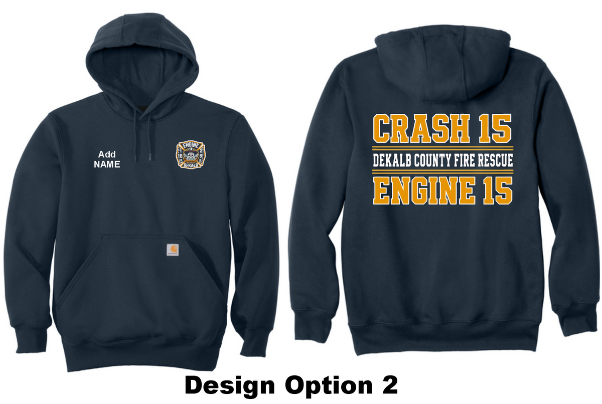 Dekalb Fire 15- Carhartt Rain Defender Heavyweight Hoodie
