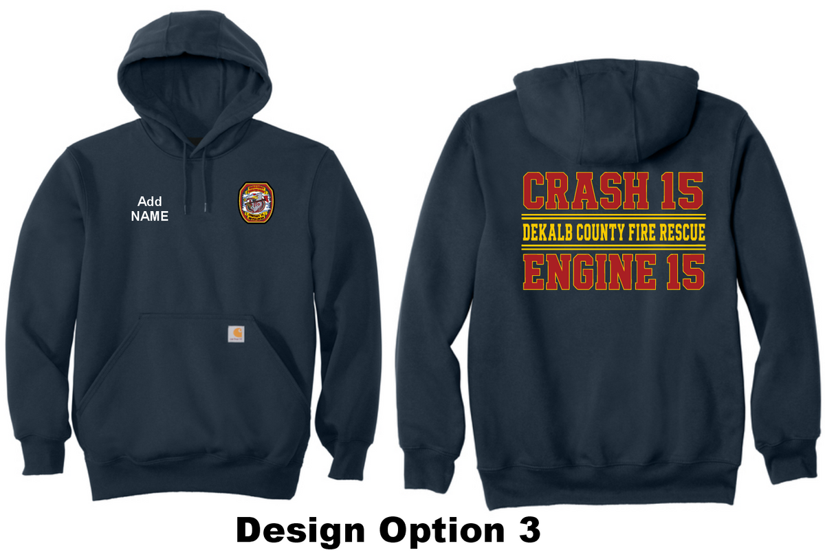 Dekalb Fire 15- Carhartt Rain Defender Heavyweight Hoodie