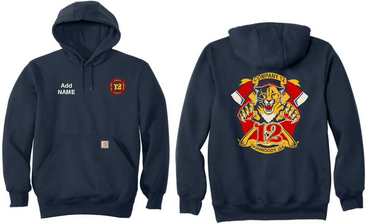 Dekalb Fire 12- Carhartt Rain Defender Heavyweight Hoodie